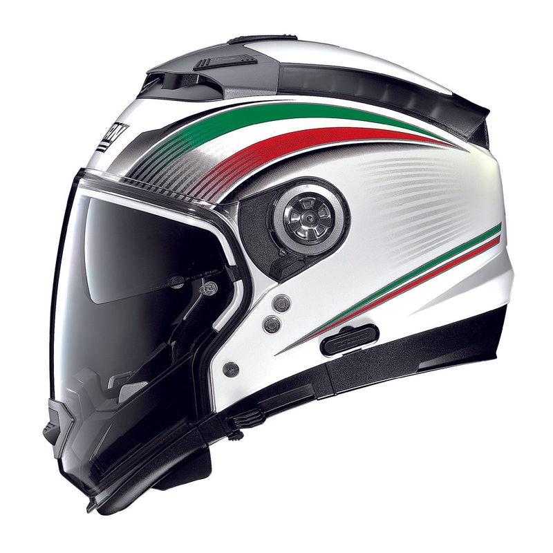 Nolan N44 Open Face/Full Face Helmet - white