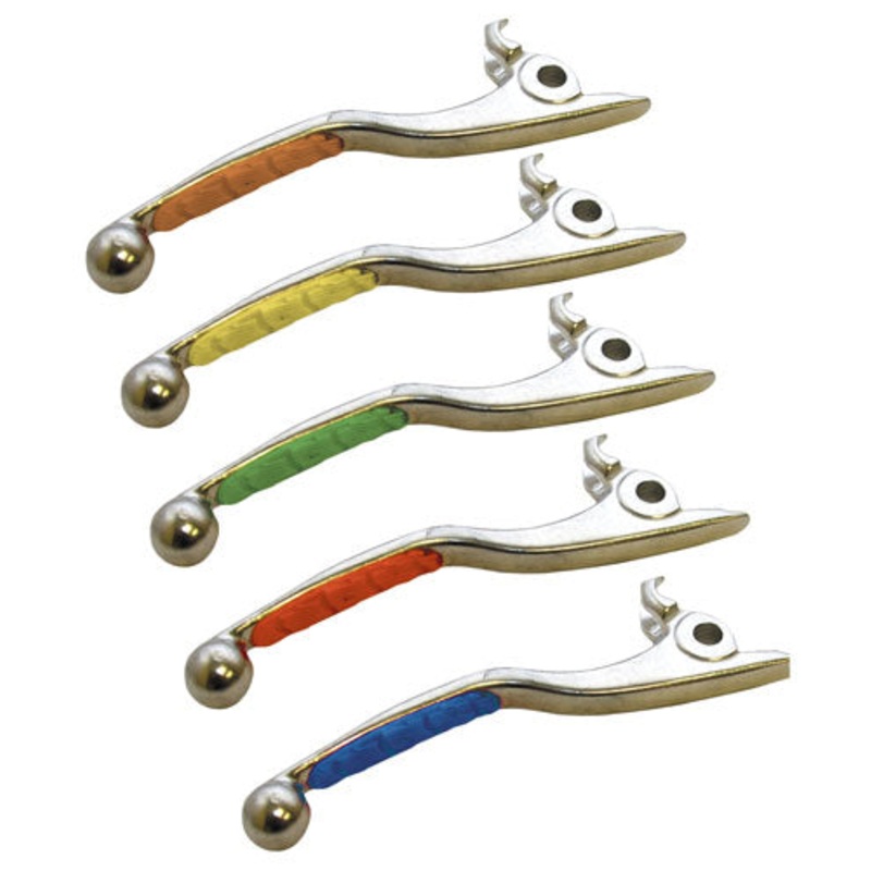 Levers with Rubber Insert - Green