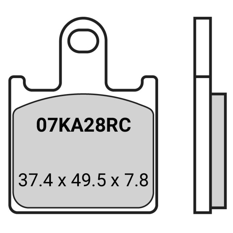 Brembo Z04 brake pads - 37.4 x 49.5 x 7.8
