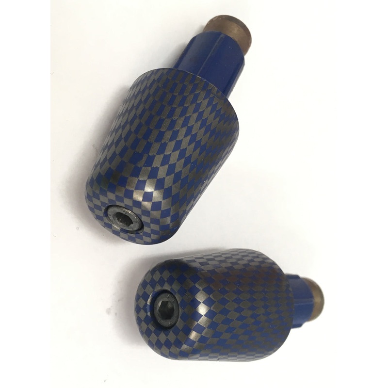 Buzzetti Bar End Weight - Blue Carbon - Diam. 17.5