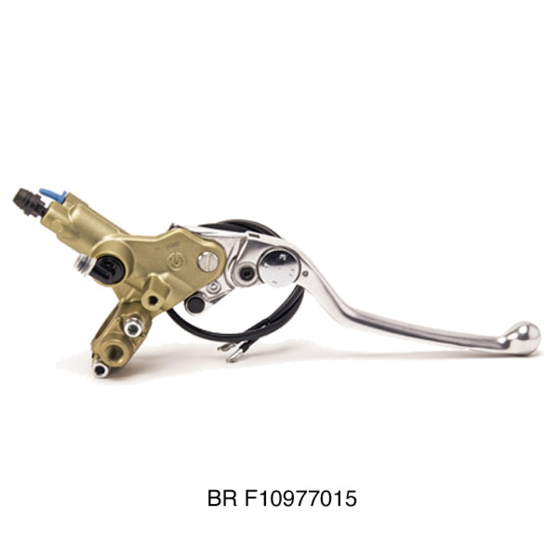 Front brake master cylinder PS16 - remote reservoir - gold