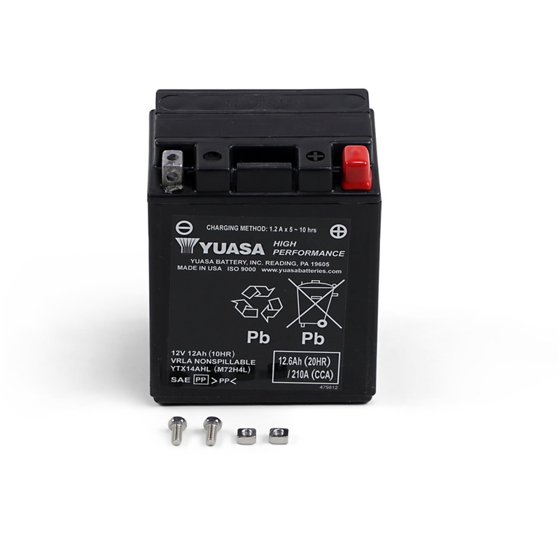 YUASA 2113-0759 YUAM72H4L AGM Maintenance-Free Battery AGM Battery - YTX14AHL