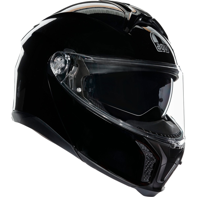 AGV 0100-2270 201251F4OY00110 Tourmodular Solid Helmet Tourmodular Helmet - Black - Small