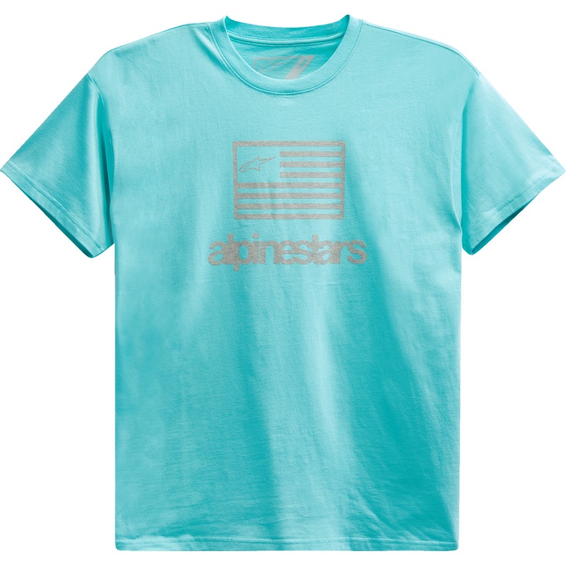 ALPINESTARS 3030-23152 1213726207206XL Flag T-Shirt light aqua - xl