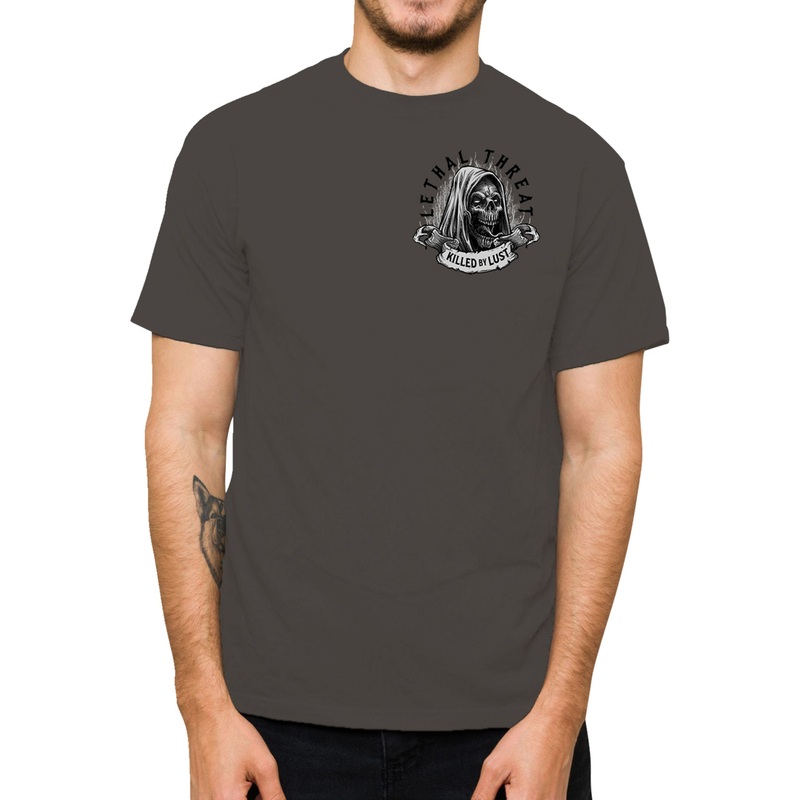 LETHAL THREAT 3030-22773 LT20903XXL Killed by Lust T-Shirt gray - 2xl