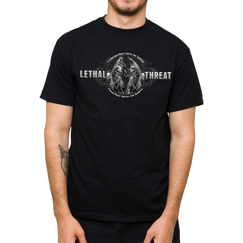 LETHAL THREAT 3030-22791 LT20905M Party with the Sinners T-Shirt black - medium