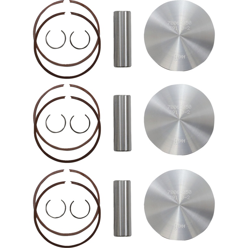 WOSSNER 0910-6288 K7006D050-3 Piston Kit for 2 Stroke Piston Kit - 66.87 mm - Arctic Cat
