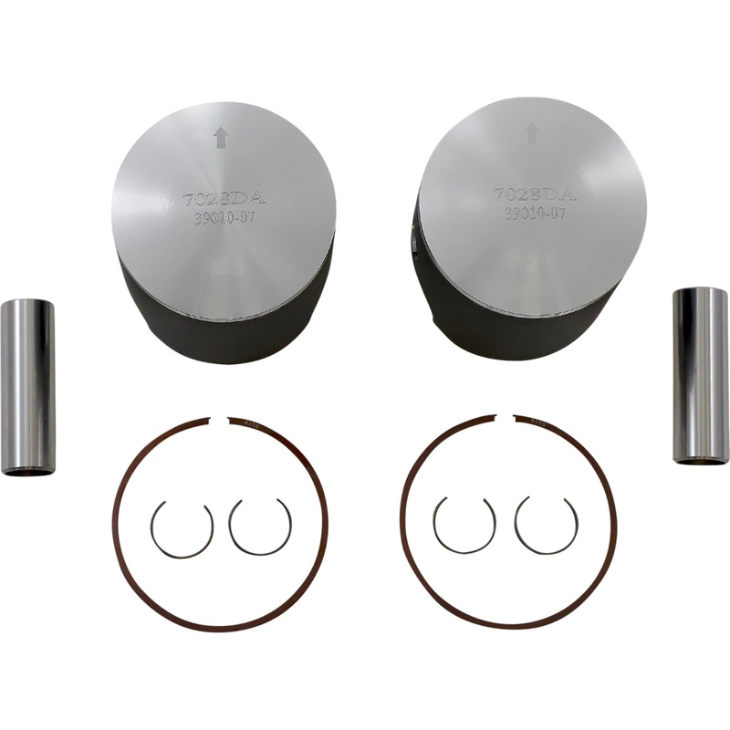 WOSSNER 0910-6329 K7028DA-2 Piston Kit for 2 Stroke Piston Kit - 69.36 mm - Ski Doo