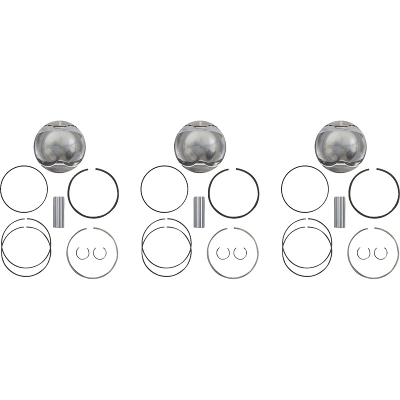 WOSSNER 0910-6349 K7509DA-3 Piston Kit for 4 Stroke Piston Kit - 73.94 mm - Ski Doo