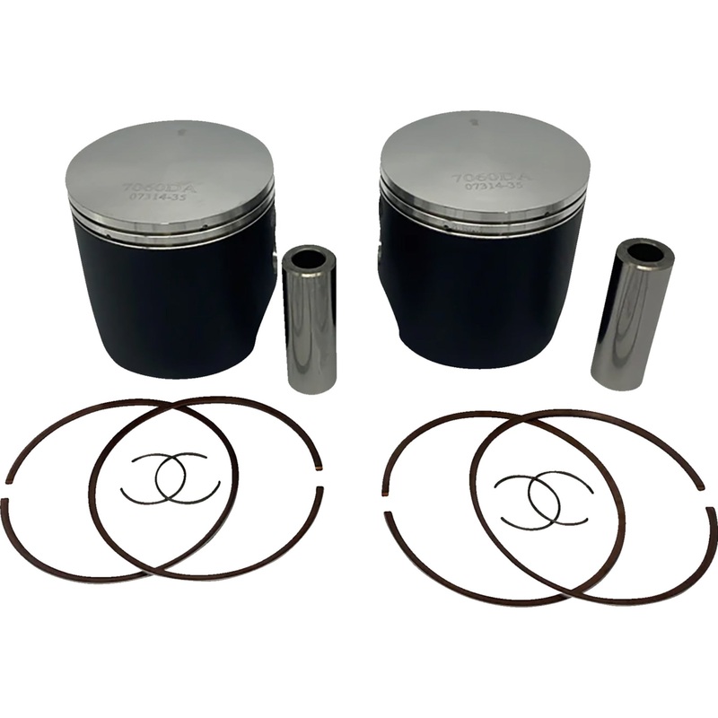 WOSSNER 0910-6675 K7079DA-2 Piston Kit Anodized 2 Stroke Piston Kit - 81.86 mm - Ski Doo 800 E-TEC Engine Type
