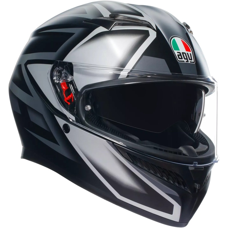 AGV 0101-15489 2118381004008M K3 Compound Helmet K3 Helmet - Compound - Matte Black/Gray - Medium