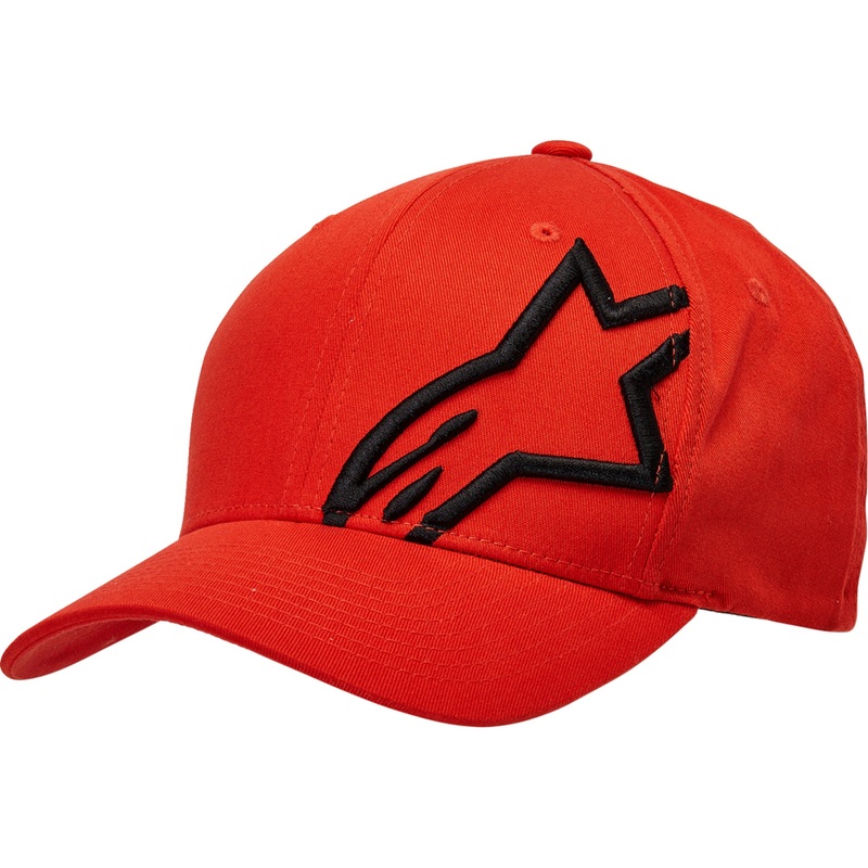 ALPINESTARS 2501-4047 1032810083107SM Corp Shift 2 Curved Brim Hat Corp Shift 2 Hat - Warm Red/Black - Small/Medium
