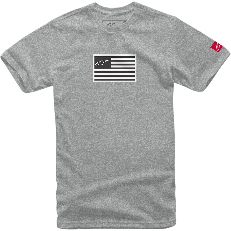 ALPINESTARS 3030-20873 1213720381026L Flagged T-Shirt heather gray - large
