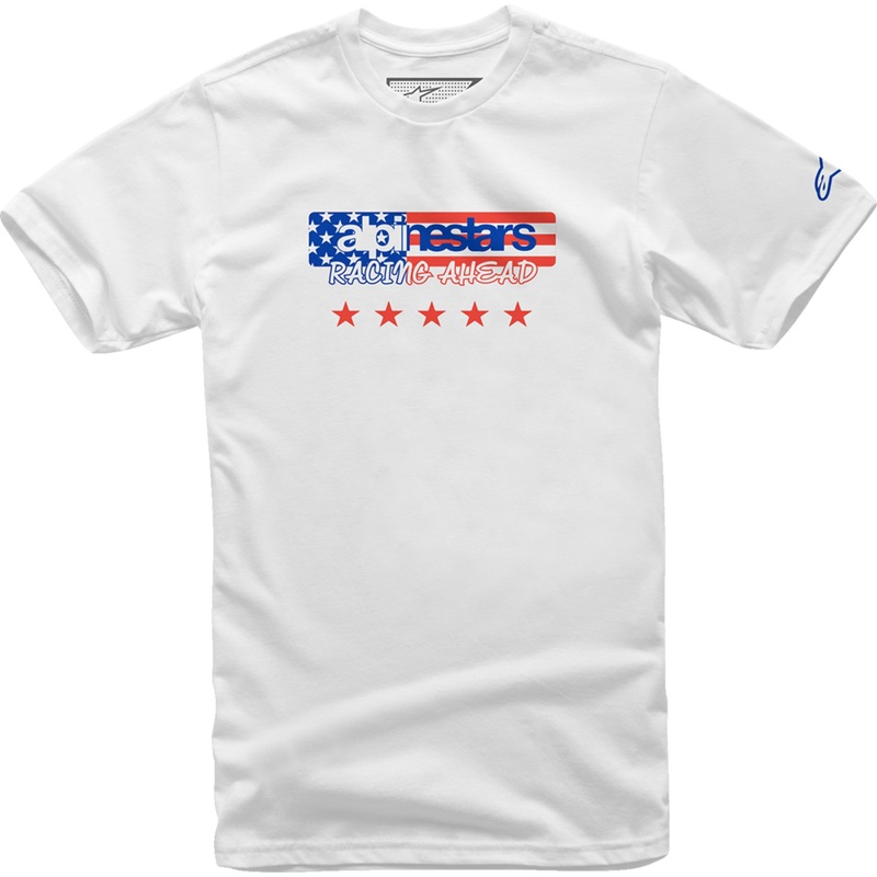 ALPINESTARS 3030-23136 12137261020XL USA Again T-Shirt white - xl