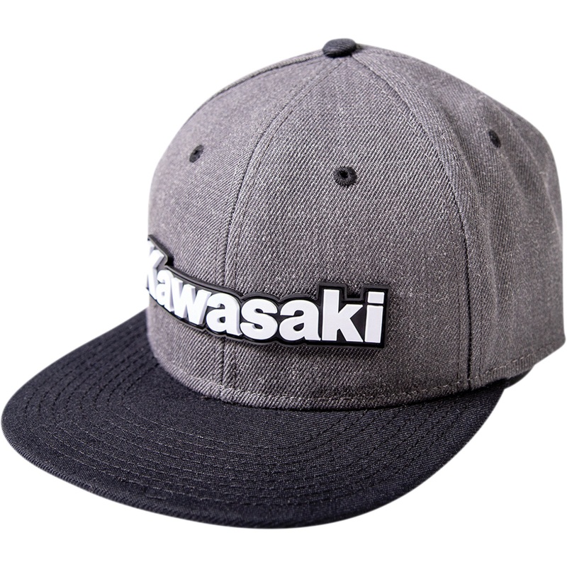FACTORY EFFEX 2501-3540 24-86100 Kawasaki Bold Snapback Hat charcoal/black