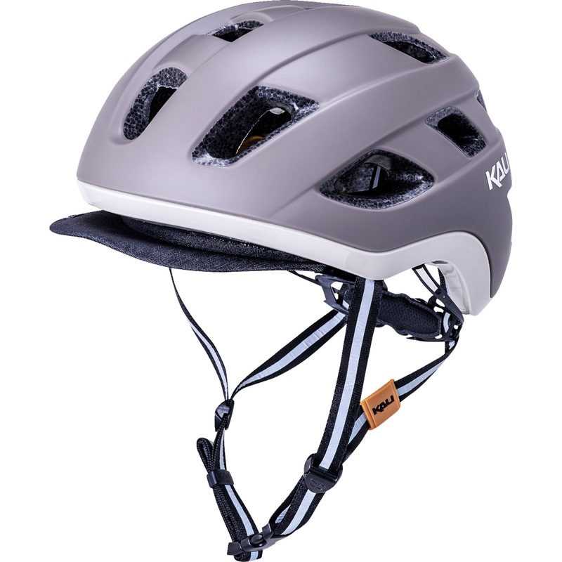 KALI 0151-0387 0250922127 Traffic 2.0 Solid Bicycle Helmet Traffic 2.0 Helmet - Matte Stone - L/XL