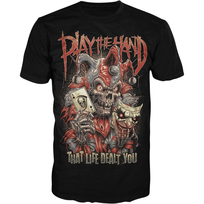LETHAL THREAT 3030-21540 LT20894XXXL Play the Hand T-Shirt black - 3xl