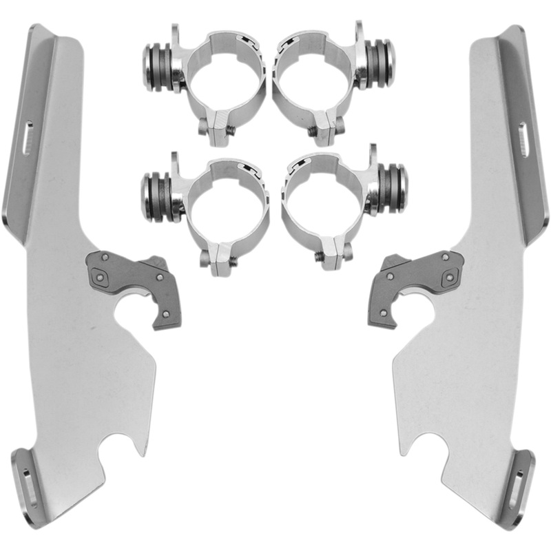 MEMPHIS SHADES 2321-0177 MEK1943 Fats/Slim Windshield Trigger-Lock Complete Mount Kit Fat/Slim Trigger Lock Mounting Kit - Stateline