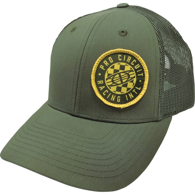 PRO CIRCUIT 2501-3942 6720105 Pro Circuit Checked Global Hat Pro Circuit Global Checked Hat - Olive - One Size