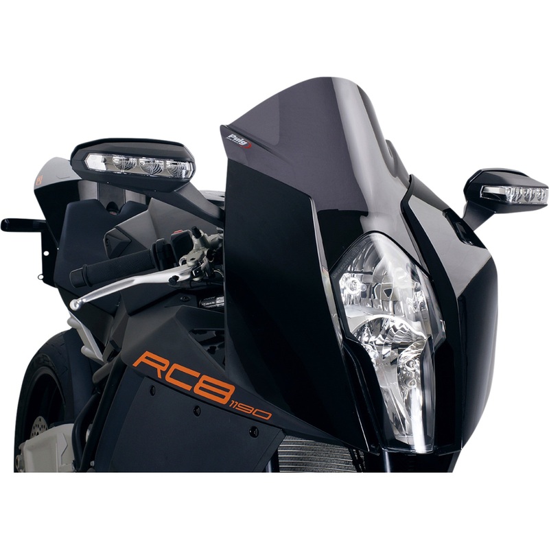 PUIG HI-TECH PARTS 2301-2356 4944F Z-Racing Windscreen Race Windscreen - 14-1/2" - Dark Smoke - RC8