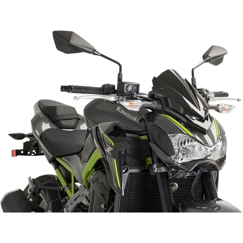 PUIG HI-TECH PARTS 2301-2525 9689N New Generation Windscreen 15-1/4" - black - z900