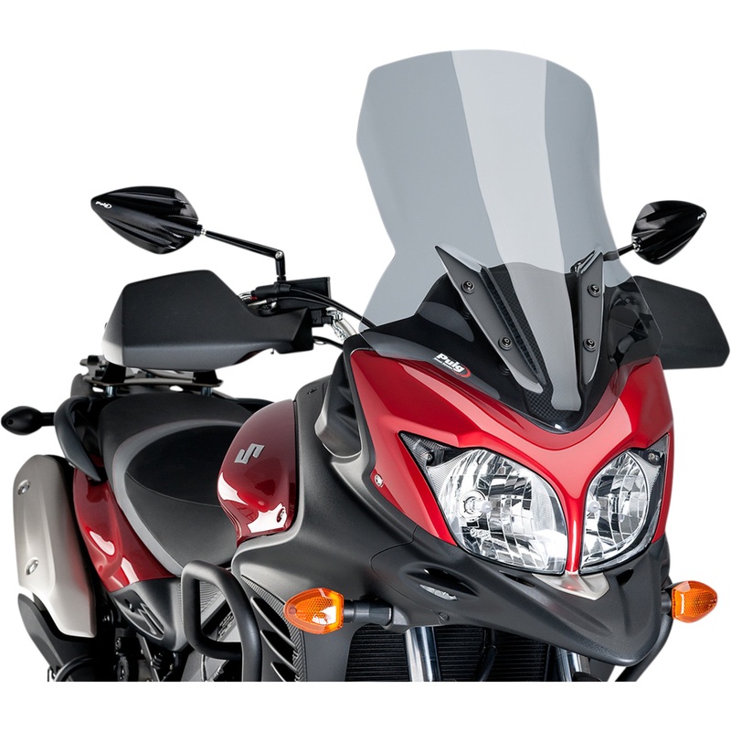 PUIG HI-TECH PARTS 2301-2549 5895H Touring Windscreen New Generation Windscreen - 21-1/4" - Smoke - V-Strom 650