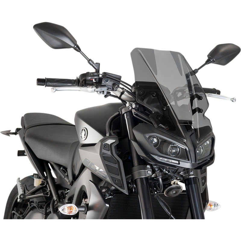 PUIG HI-TECH PARTS 2301-2571 9377F New Generation Windscreen 16-1/2" - dark smoke - mt09