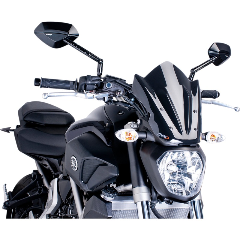 PUIG HI-TECH PARTS 2301-2590 7015N New Generation Windscreen 11-5/8" - black - mt07