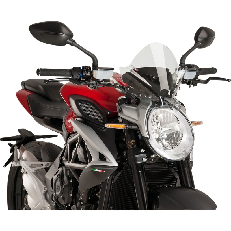 PUIG HI-TECH PARTS 2301-2673 9011W New Generation Windscreen 10-1/2" - black - brutale 800