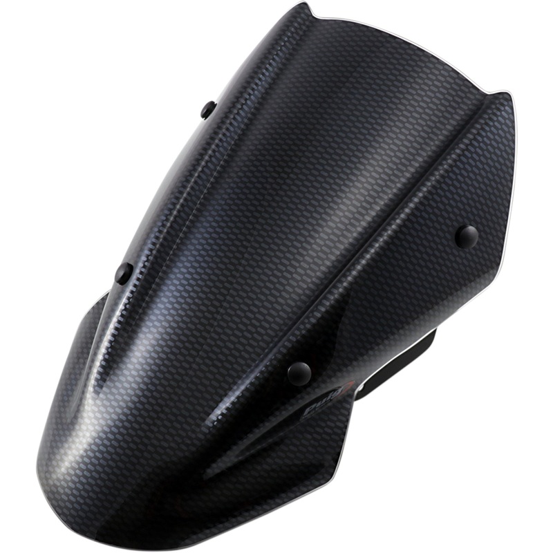 PUIG HI-TECH PARTS 2301-2728 9588C New Generation Windscreen 13-3/8" - carbon - kawasaki
