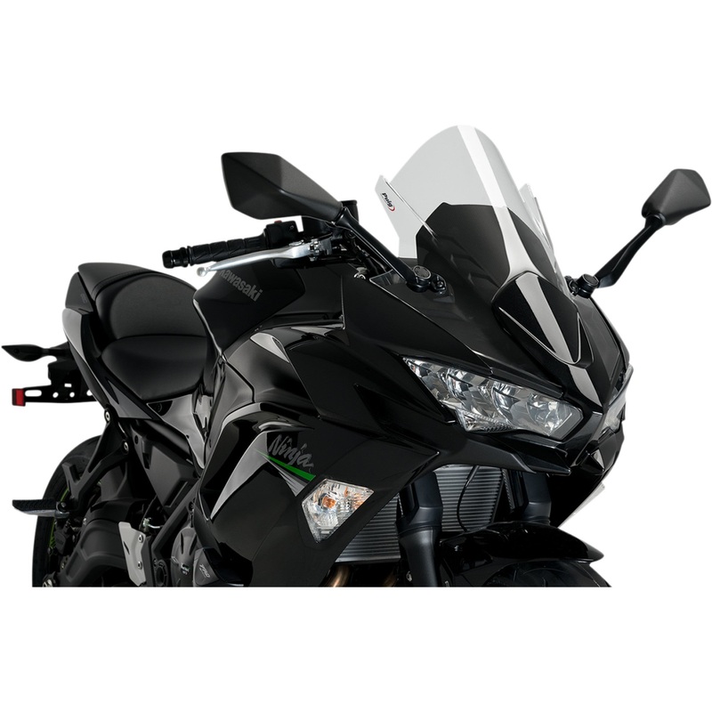 PUIG HI-TECH PARTS 2301-2994 3881W Z-Racing Windscreen Race Windscreen - 19" - Clear - Kawasaki