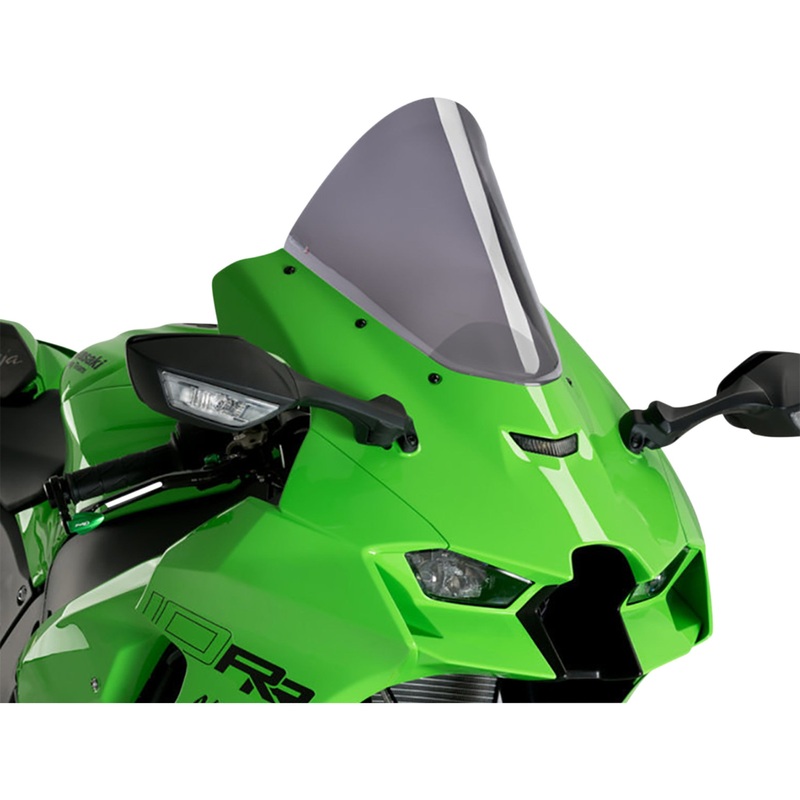 PUIG HI-TECH PARTS 2301-3039 20540F R-Racer Windscreen Race Windscreen - 12-1/2" - Dark Smoke - Ninja ZX-10R