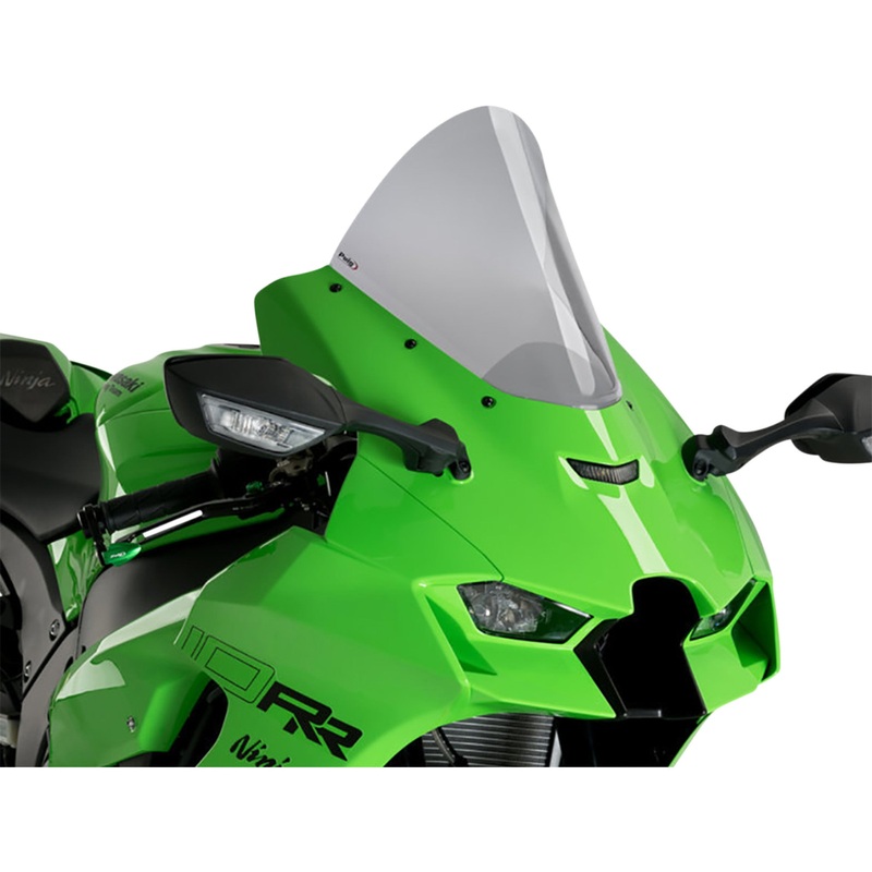 PUIG HI-TECH PARTS 2301-3040 20540H R-Racer Windscreen Race Windscreen - 12-1/2" - Smoke - Ninja ZX-10R