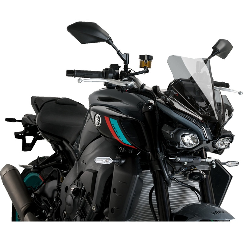 PUIG HI-TECH PARTS 2301-3139 21361H New Generation Sport Windshield 14" - smoke - mt-10/sp