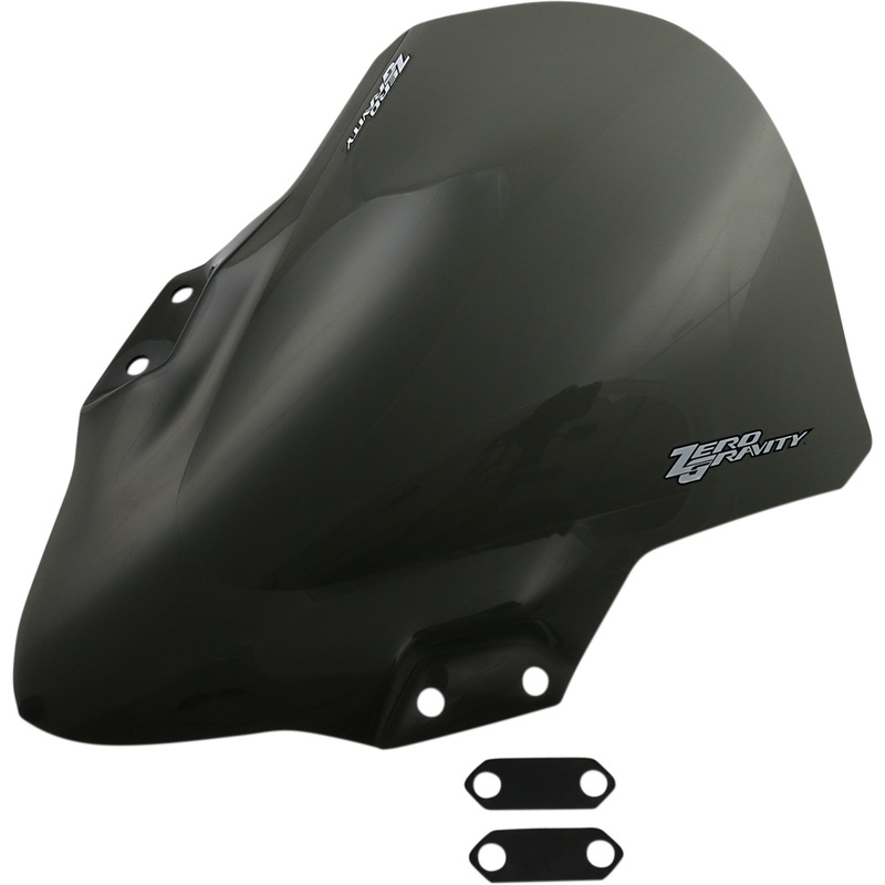ZERO GRAVITY 2301-2136 24-283-02 Corsa Windshield Corsa Windscreen - Smoke - Ninja 400