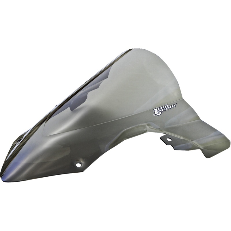 ZERO GRAVITY 2301-3076 16-812-02 Double Bubble Windscreen Double Bubble - Light Smoke - S/M 1000R