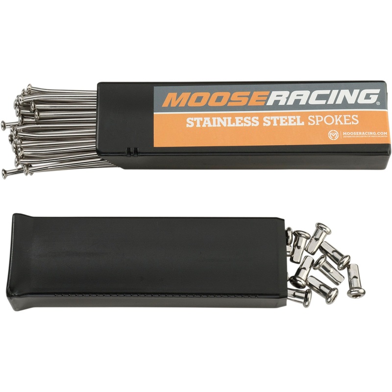MOOSE OFFROAD 0211-0044 1-22-201-S Stainless Steel Spoke Set Spoke Set - Stainless Steel - Front - 21"