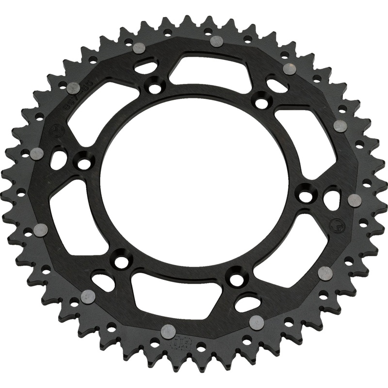 MOOSE OFFROAD 1210-1504 1210-808-50-10X Dual Sprocket black - 50 tooth