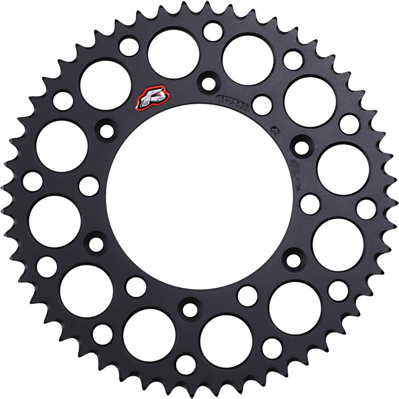 RENTHAL 1211-0034 154U-520-52GRBK Rear Sprocket Sprocket - Honda - Black - 52 Tooth