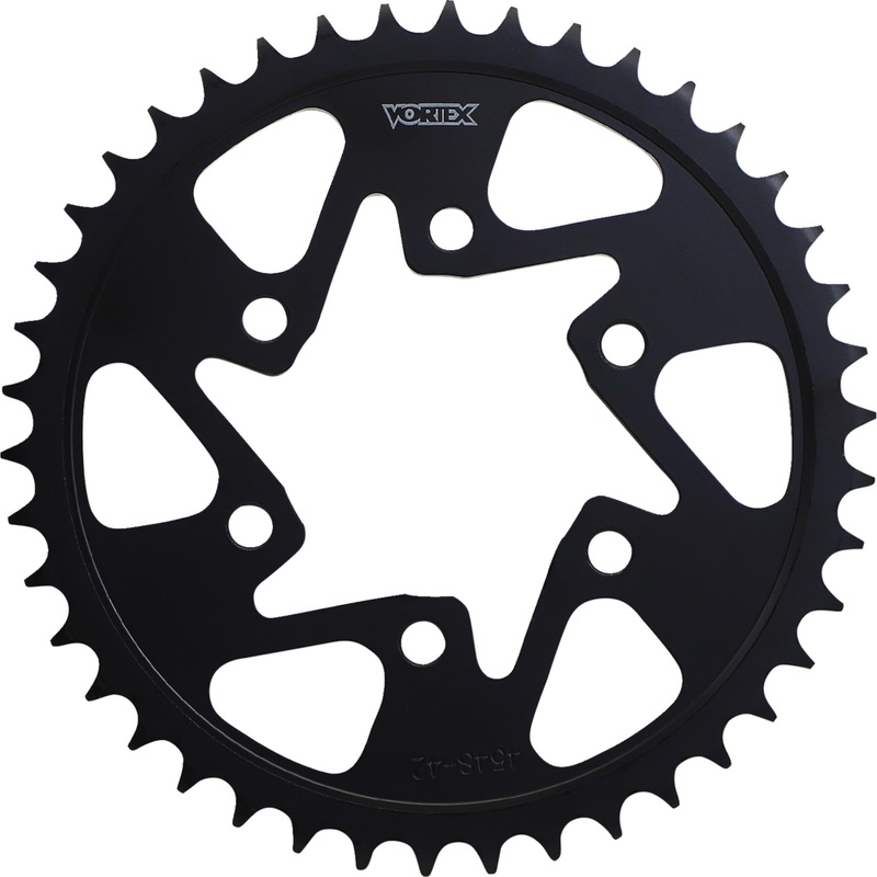 VORTEX 1210-0555 454S-42 Steel Sprocket Steel Rear Sprocket - 42 Tooth - Kawasaki