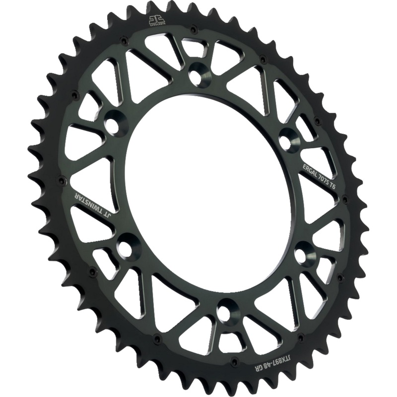 JT SPROCKETS 1210-2612 JTX897.48GR Twinstar Rear Sprocket Steel Rear Sprocket - Graphite - 48 Tooth