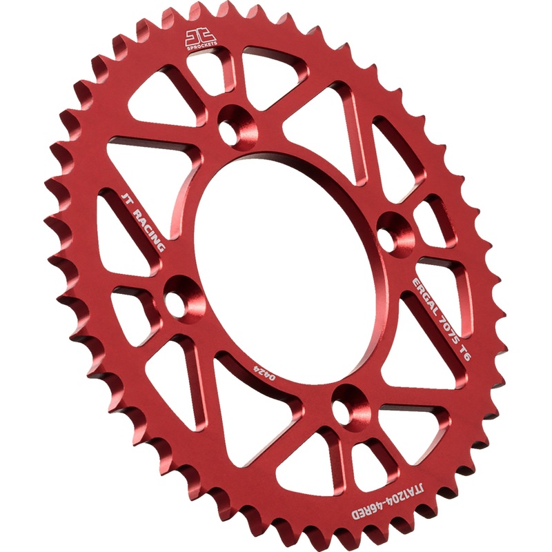 JT SPROCKETS 1211-2811 JTA1204.46RED Aluminum Rear Sprockets Rear Sprocket - Aluminum - 46 Tooth - Red - CRF 125F