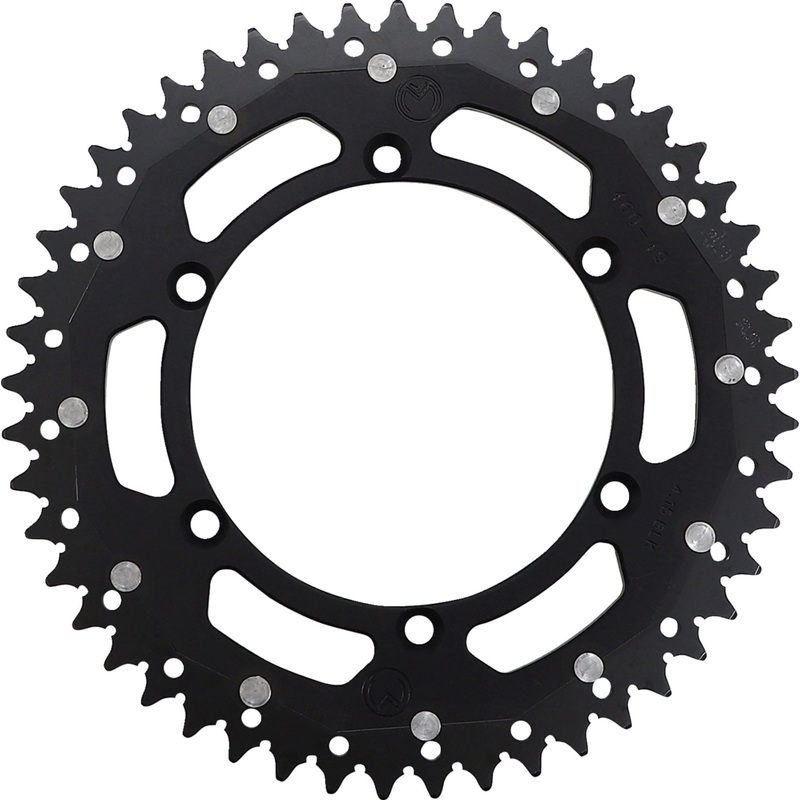 MOOSE OFFROAD 1210-1492 1210-460-49-10X Dual Sprocket black - 49 tooth