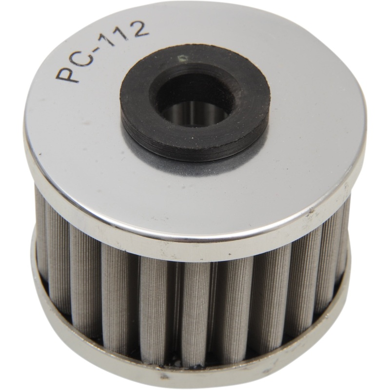 PC RACING 0712-0126 PC112 Flo Stainless Steel Oil Filter honda/kawasaki/polaris