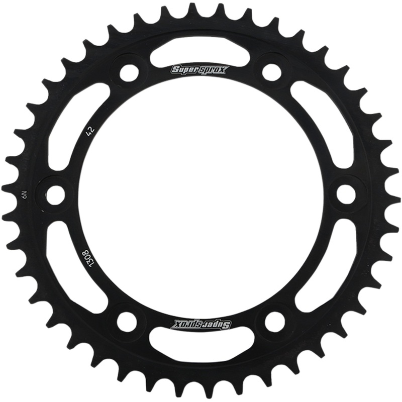 SUPERSPROX 1210-1872 RFE-1308-42-BLK Racing Steel Rear Sprocket Rear Sprocket - 42 Tooth