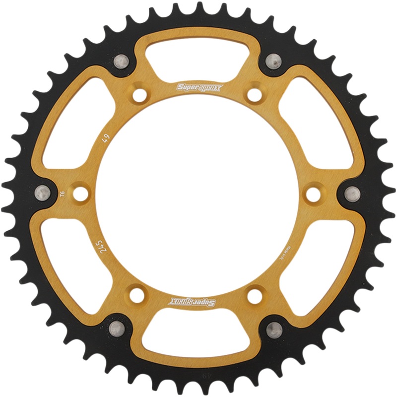SUPERSPROX 1210-1981 RST-245-49-GLD Stealth Rear Sprocket 49 tooth - gold - yamaha