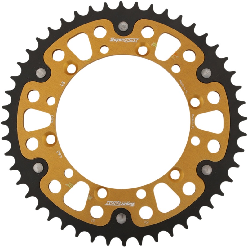 SUPERSPROX 1210-1997 RST-460-48-GLD Stealth Rear Sprocket 48 tooth - gold - kawasaki/suzuki