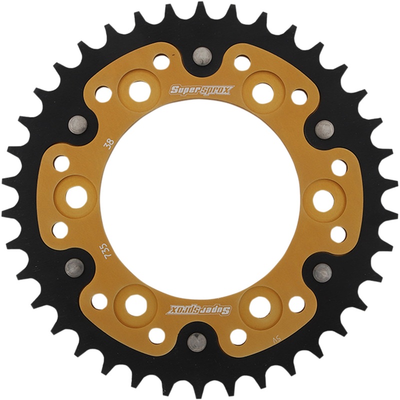 SUPERSPROX 1210-2177 RST-735-38-GLD Stealth Rear Sprocket 38 tooth - gold - ducati