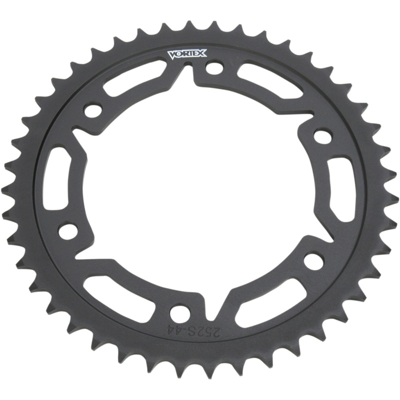 VORTEX 1210-0797 252S-44 Steel Sprocket Steel Rear Sprocket - 44-Tooth - Honda