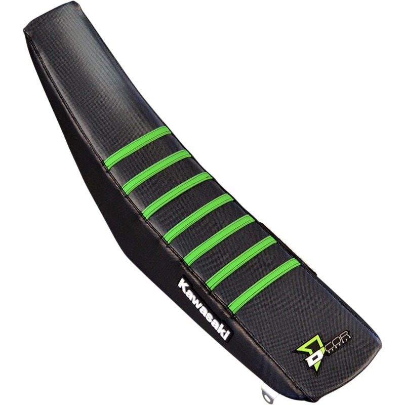 D'COR VISUALS 0821-3408 30-20-080 Seat Cover black/green - kl/x '00-'25